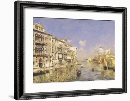 Venezia, il Canal Grande alla Salute-Rubens Santoro-Framed Premium Giclee Print