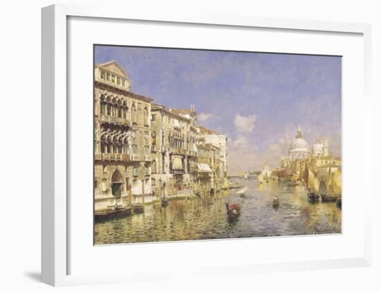 Venezia, il Canal Grande alla Salute-Rubens Santoro-Framed Premium Giclee Print