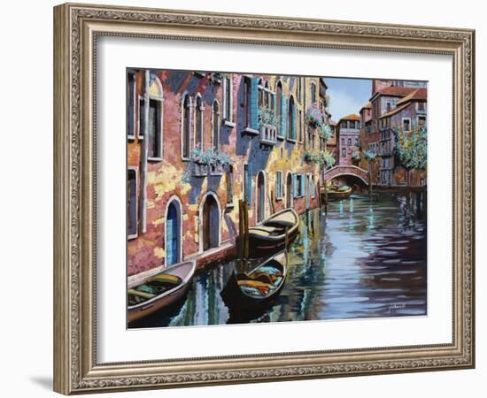 Venezia in Rosa-Guido Borelli-Framed Giclee Print