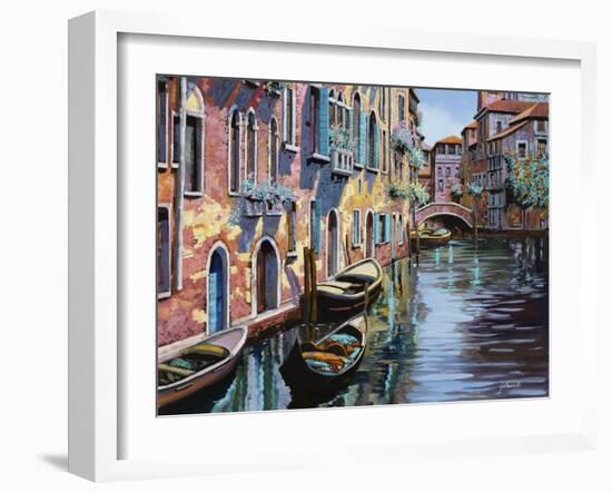 Venezia in Rosa-Guido Borelli-Framed Giclee Print