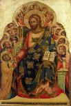 Christ Enthroned with Saints and Angels Handing the Key to St. Peter-Veneziano Lorenzo-Laminated Giclee Print