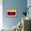 Venezuela Flag Design with Wood Patterning - Flags of the World Series-Philippe Hugonnard-Framed Art Print displayed on a wall