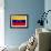 Venezuela Flag Design with Wood Patterning - Flags of the World Series-Philippe Hugonnard-Framed Art Print displayed on a wall