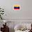 Venezuela Flag Design with Wood Patterning - Flags of the World Series-Philippe Hugonnard-Framed Art Print displayed on a wall