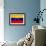 Venezuela Flag Design with Wood Patterning - Flags of the World Series-Philippe Hugonnard-Framed Art Print displayed on a wall