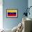 Venezuela Flag Design with Wood Patterning - Flags of the World Series-Philippe Hugonnard-Framed Art Print displayed on a wall