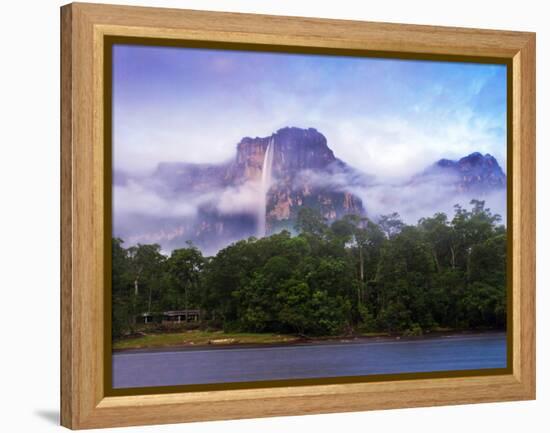 Venezuela, Guayana, Canaima National Park, Mist Swirls Round Angel Falls at Sunrise-Jane Sweeney-Framed Premier Image Canvas