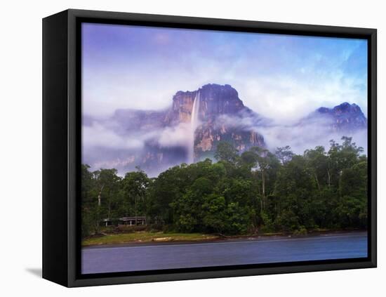 Venezuela, Guayana, Canaima National Park, Mist Swirls Round Angel Falls at Sunrise-Jane Sweeney-Framed Premier Image Canvas