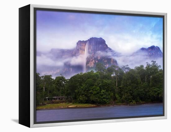 Venezuela, Guayana, Canaima National Park, Mist Swirls Round Angel Falls at Sunrise-Jane Sweeney-Framed Premier Image Canvas