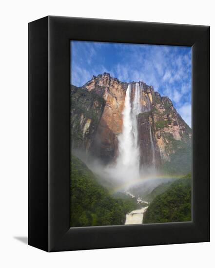 Venezuela, Guayana, Canaima National Park, View of Angel Falls from Mirador Laime-Jane Sweeney-Framed Premier Image Canvas