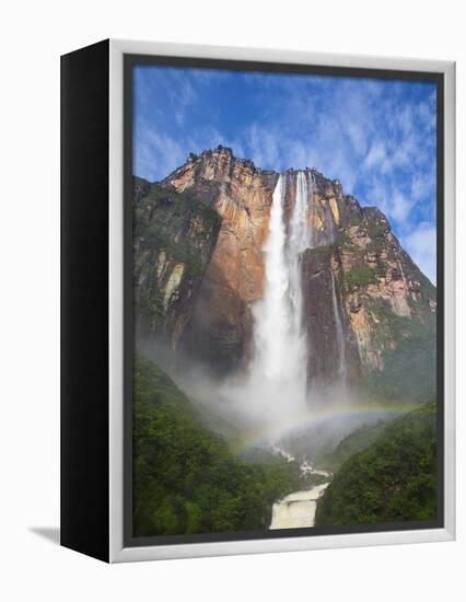 Venezuela, Guayana, Canaima National Park, View of Angel Falls from Mirador Laime-Jane Sweeney-Framed Premier Image Canvas