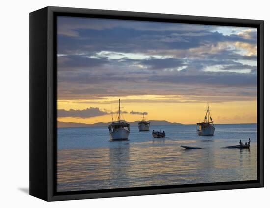 Venezuela, Nueva Esparta, Isla De Margarita - Margarita Island, Juangriego, Sunset over Juangreigo-Jane Sweeney-Framed Premier Image Canvas