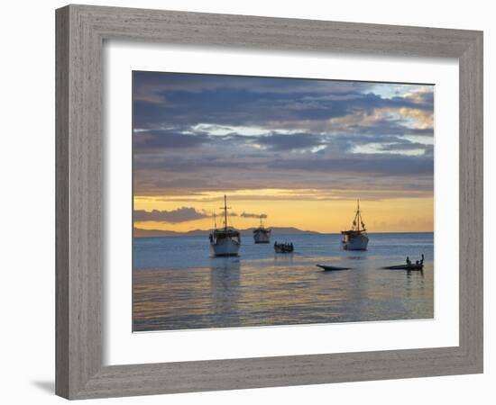 Venezuela, Nueva Esparta, Isla De Margarita - Margarita Island, Juangriego, Sunset over Juangreigo-Jane Sweeney-Framed Photographic Print