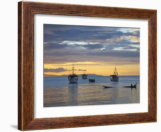 Venezuela, Nueva Esparta, Isla De Margarita - Margarita Island, Juangriego, Sunset over Juangreigo-Jane Sweeney-Framed Photographic Print