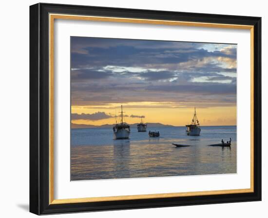 Venezuela, Nueva Esparta, Isla De Margarita - Margarita Island, Juangriego, Sunset over Juangreigo-Jane Sweeney-Framed Photographic Print