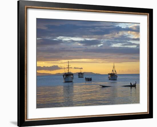 Venezuela, Nueva Esparta, Isla De Margarita - Margarita Island, Juangriego, Sunset over Juangreigo-Jane Sweeney-Framed Photographic Print