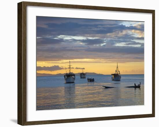 Venezuela, Nueva Esparta, Isla De Margarita - Margarita Island, Juangriego, Sunset over Juangreigo-Jane Sweeney-Framed Photographic Print