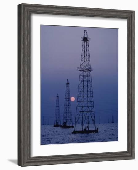 Venezuela Oil Rigs-Art Rickerby-Framed Photographic Print