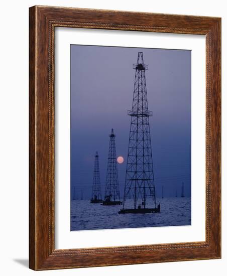 Venezuela Oil Rigs-Art Rickerby-Framed Photographic Print