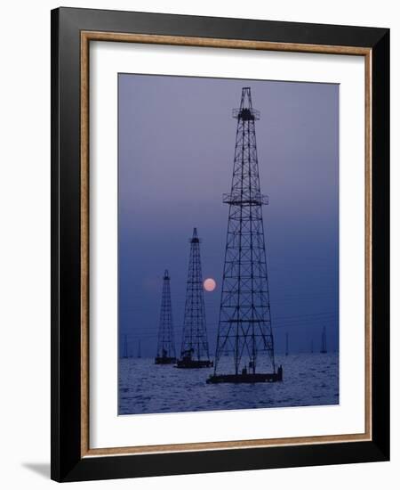 Venezuela Oil Rigs-Art Rickerby-Framed Photographic Print