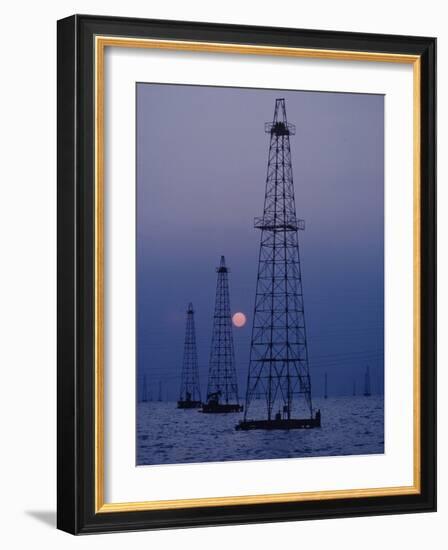 Venezuela Oil Rigs-Art Rickerby-Framed Photographic Print