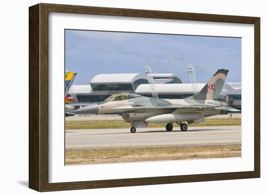 Venezuelan Air Force F-16 at Natal Air Force Base, Brazil-Stocktrek Images-Framed Photographic Print