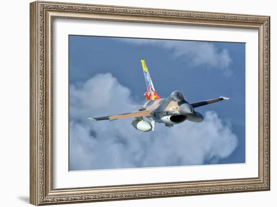 Venezuelan Air Force F-16 in Flight over Brazil-Stocktrek Images-Framed Photographic Print