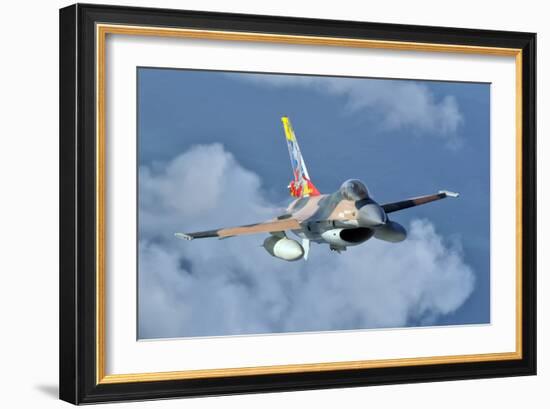 Venezuelan Air Force F-16 in Flight over Brazil-Stocktrek Images-Framed Photographic Print