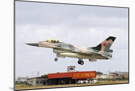 Venezuelan Air Force F-16 Landing at Natal Air Force Base, Brazil-Stocktrek Images-Mounted Photographic Print