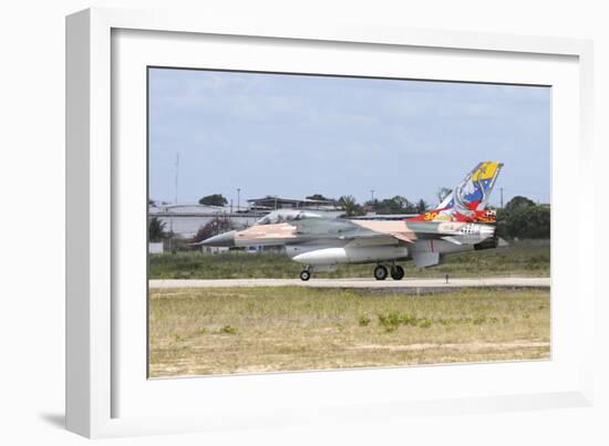 Venezuelan Air Force F-16 Taxiing at Natal Air Force Base, Brazil-Stocktrek Images-Framed Photographic Print