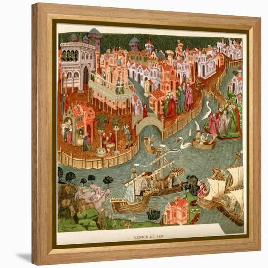 Venice, 1338, after a Manuscript in the Bodleian Library, from 'A Short History of the English…-null-Framed Premier Image Canvas
