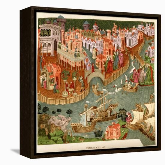 Venice, 1338, after a Manuscript in the Bodleian Library, from 'A Short History of the English…-null-Framed Premier Image Canvas