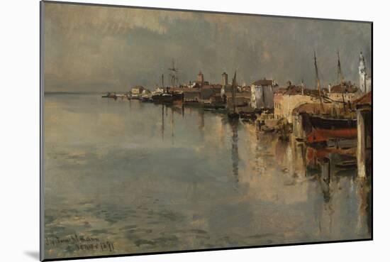 Venice, 1877 (Oil on Canvas Mounted on Fiberboard)-John Henry Twachtman-Mounted Giclee Print