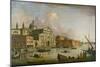 Venice: a View of San Giorgio Maggiore-Antonio Canaletto-Mounted Giclee Print