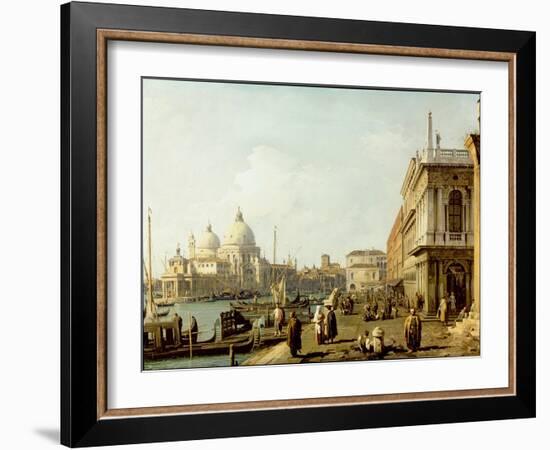 Venice: a View of Santa Maria Della Salute and the Grand Canal from the Piazzetta-Canaletto-Framed Giclee Print