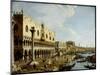 Venice: a View of the Doge's Palace and the Riva Degli Schiavoni from the Piazzetta-Canaletto-Mounted Giclee Print