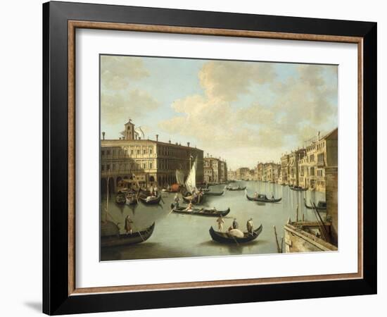 Venice, a View of the Grand Canal-Canaletto-Framed Giclee Print