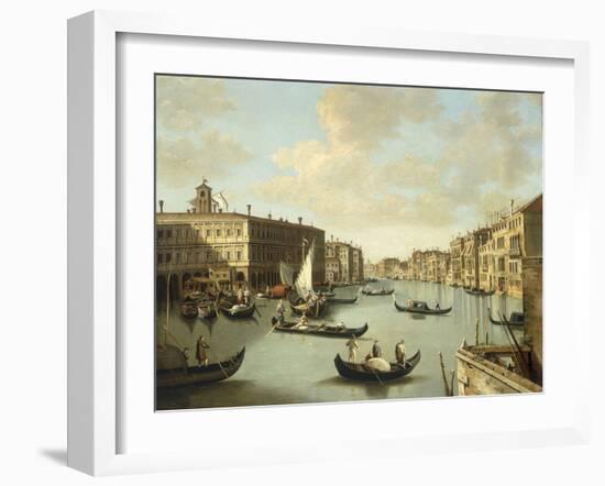 Venice, a View of the Grand Canal-Canaletto-Framed Giclee Print