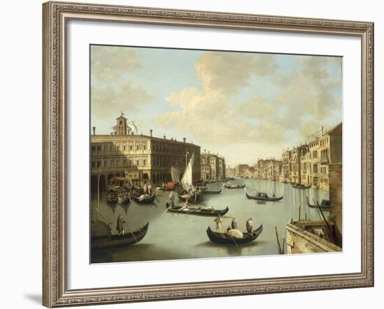 Venice, a View of the Grand Canal-Canaletto-Framed Giclee Print