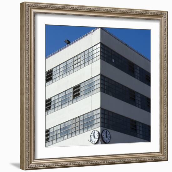 Venice Architectural Detail. Autorimessa Garage Communale Asm Built 1934-Mike Burton-Framed Photographic Print