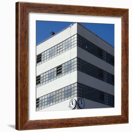 Venice Architectural Detail. Autorimessa Garage Communale Asm Built 1934-Mike Burton-Framed Photographic Print