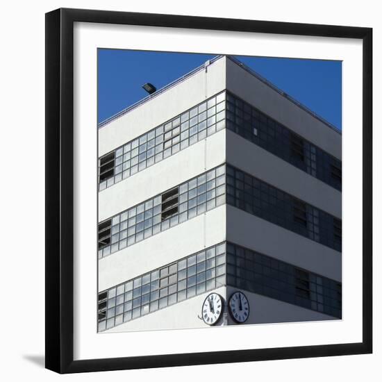 Venice Architectural Detail. Autorimessa Garage Communale Asm Built 1934-Mike Burton-Framed Photographic Print