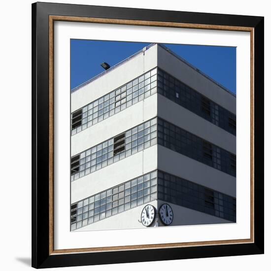 Venice Architectural Detail. Autorimessa Garage Communale Asm Built 1934-Mike Burton-Framed Photographic Print