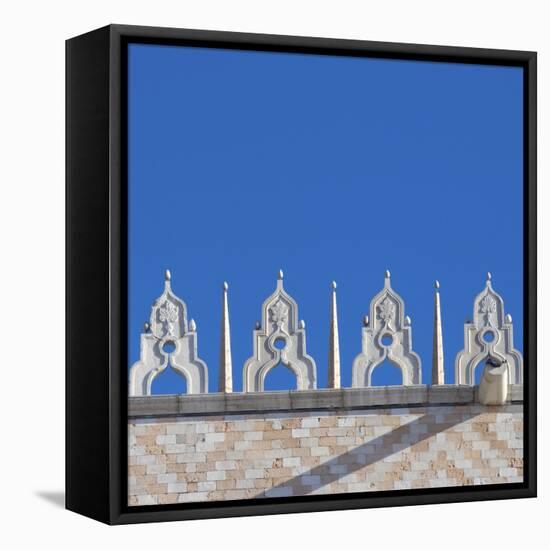 Venice Architectural Detail. Doge's Palace, San Marco-Mike Burton-Framed Premier Image Canvas