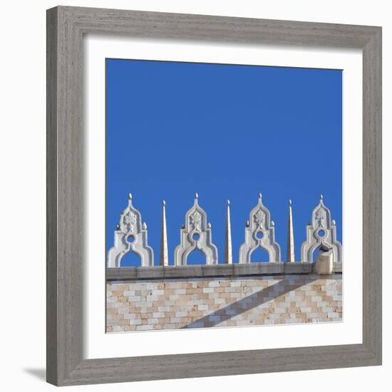 Venice Architectural Detail. Doge's Palace, San Marco-Mike Burton-Framed Photographic Print