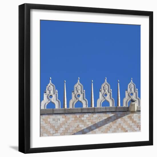 Venice Architectural Detail. Doge's Palace, San Marco-Mike Burton-Framed Photographic Print
