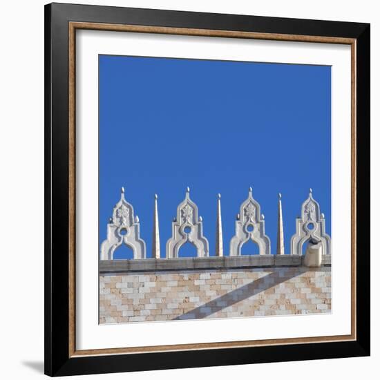 Venice Architectural Detail. Doge's Palace, San Marco-Mike Burton-Framed Photographic Print