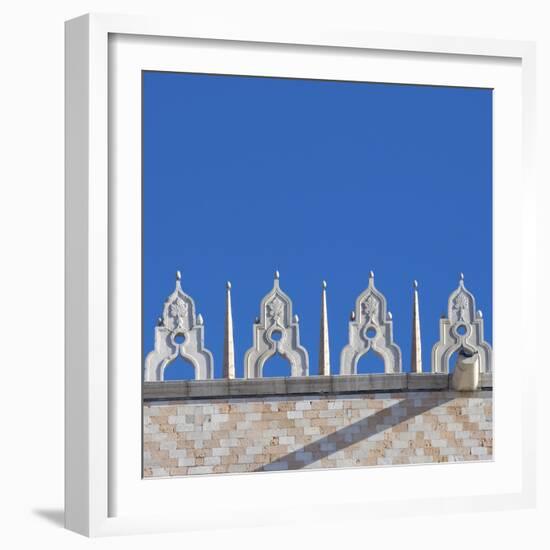 Venice Architectural Detail. Doge's Palace, San Marco-Mike Burton-Framed Photographic Print