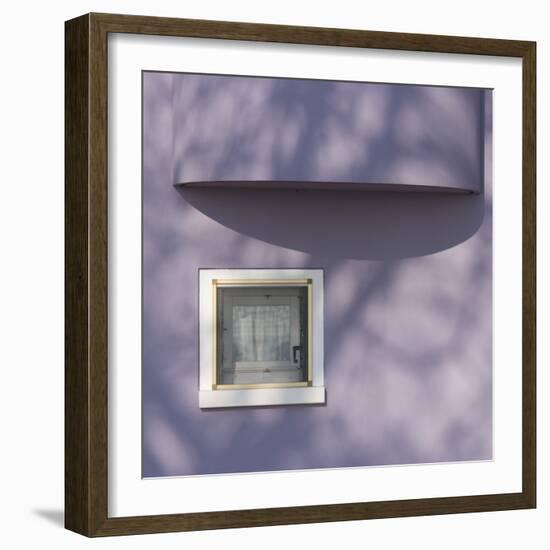 Venice Architectural Detail. Low Income Housing Development. Mazzorbo-Mike Burton-Framed Photographic Print