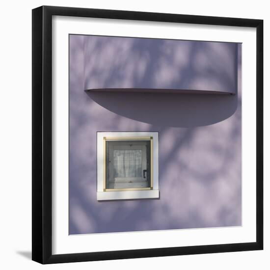 Venice Architectural Detail. Low Income Housing Development. Mazzorbo-Mike Burton-Framed Photographic Print